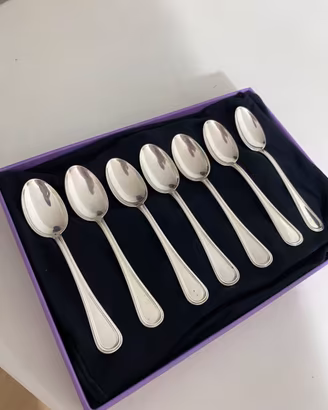 Argenteria Italiana - 7 cucchiaini in argento 800