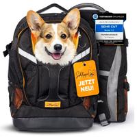 Zaino per cani fino 9 kg alto traspirante nero