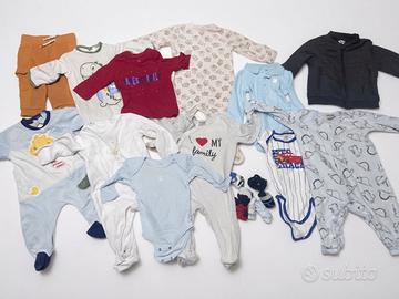Maxi Lotto Abbigliamento Neonato 6-12 Mesi (3 Scat