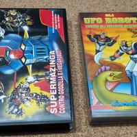 VHS videocassette Goldrake e Mazinga originali