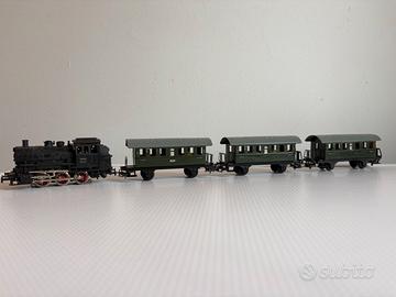 Märklin 3100 H0 Treno a vapore con 3 carrozze vint