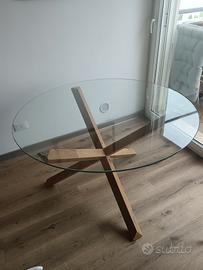  tavolo tondo cristallo