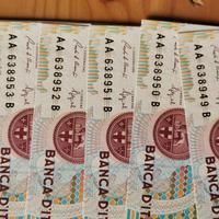 Mille lire Montessori  10 banconote fior di stampa