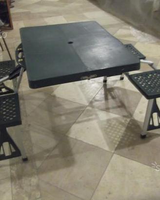 Tavolino campeggio lavello inox