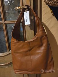 Borsa spalla vera pelle cuoio Gave Lux Made Italy