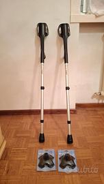 2 stampelle + 2 puntali