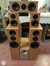Set completo 5 casse+Subwoofer attivo, come nuo