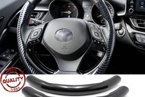 COPRIVOLANTE per TOYOTA Effetto in CARBONIO Nero