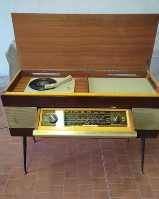 Mobile radio-giradischi Minerva modello Firenze