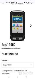 Garmin Edge 1000 ciclocomputer gps navigatore 