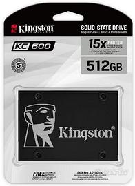 Hard disk SSD Kingston KC600 512 gb nuovo