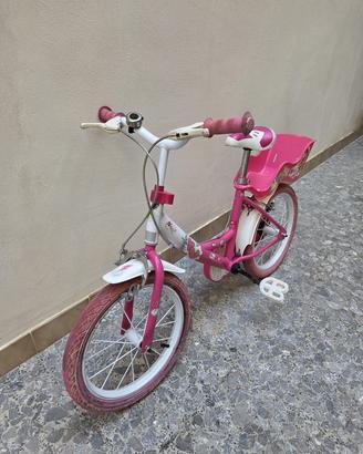 Bicicletta bimba Winx rosa 16” con rotelle