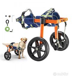 VEVOR Carrozzina a 2 Ruote Regolabile per Cani