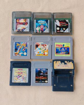 Lotto di 9 Nintendo Game Boy e Game Boy Color