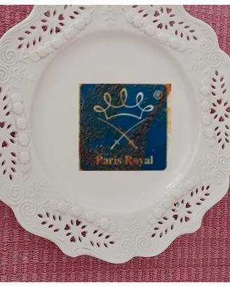 Piatto in ceramica bianca francese