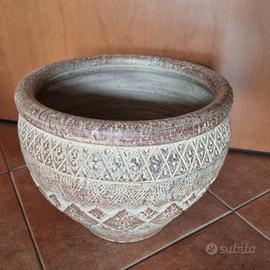 Portavaso cache pot in terracotta 