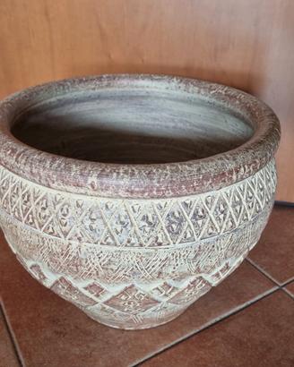 Portavaso cache pot in terracotta 