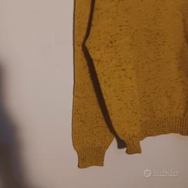 MAGLIA GIALLA 100% LANA