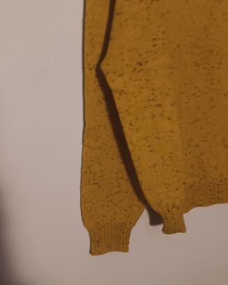 MAGLIA GIALLA 100% LANA