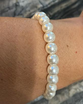 Bracciale elastico perle