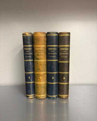 Letteratura Italiana - Vol I, II, III, IV - 1875
