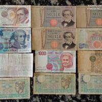 Carta moneta mille lire in lamina oro