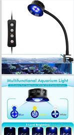 lampada led acquario marino