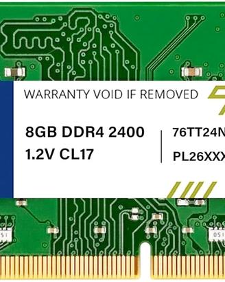 RAM Notebook 8GB DDR4 2400 Mhz Nuova Sigillata
