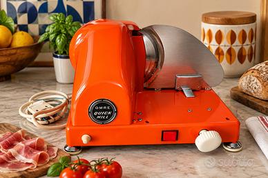 Affettatrice vintage Quick Mill OMRE arancione