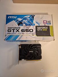 scheda video Geforce GTX 650 2gb