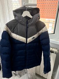 Giubbotto nike grigio,bianco e blu