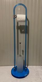 Porta carta igienica da terra in Plexiglass Blu