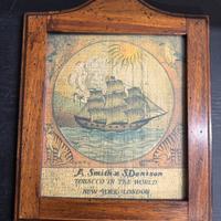 Quadro vintage barca A. Smith & S. Denison