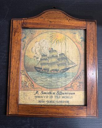 Quadro vintage barca A. Smith & S. Denison