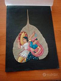 Dipinti su foglie pipal