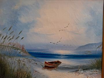 Dipinto ad olio a tema mare