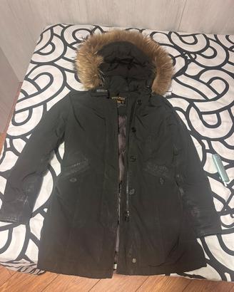 Woolrich Arctic Parka Nero con Pelliccia tg xs