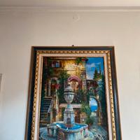 Quadro con fontana