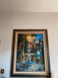 Quadro con fontana
