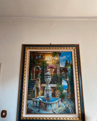 Quadro con fontana
