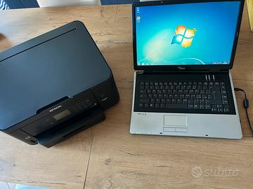 Portatile Fujitsu 2009 + Stampante Epson XP-5105
