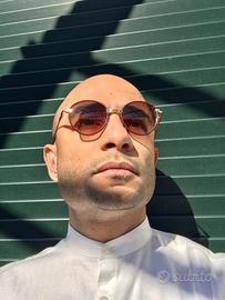 1980 Mario Valentino occhiali sole pelle serpente