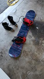 Tavola da snowboard DC Shoes con attacchi 