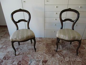 Coppia Sedie da camera Antiche '800
