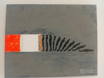 QUADRO DIPINTO A MANO SU TELA ARTE CONCETTUALE 