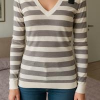 Maglia G-Raw Star  con scollo a V da donna 