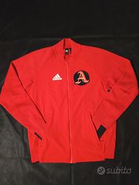 Felpa con zip Adidas - Rossa e Nera 