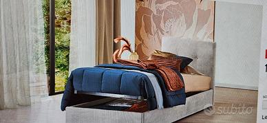 Letto singolo con contenitore
