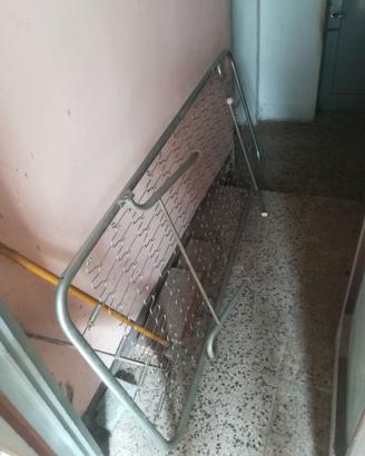 Rete letto singolo in acciaio
