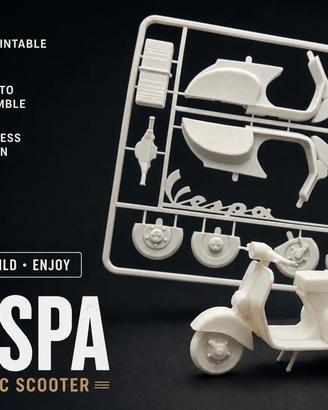 Kit Modellino Vespa D'Epoca Montabile 3D 